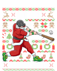 Ugly Christmas Baseball Ho Ho Home Run Funny Gift Cute Gift T-Shirt