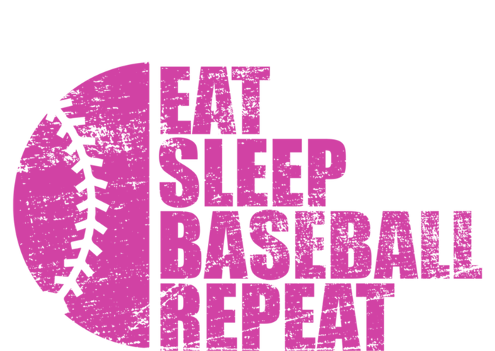 Eat Sleep Baseball Repeat Funny Bat And Ball Softball Lovers Gift T-Shirt