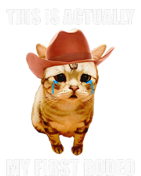 This Is Actually My First Rodeo Cowboy Cat Meme T-Shirt