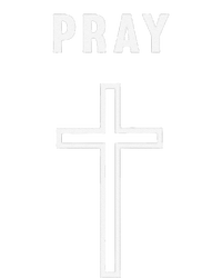 Pray Cross Minimalist Religious Cooling Performance Crew T-Shirt