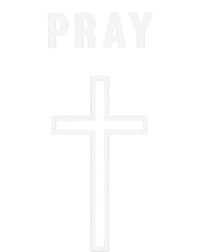 Pray Cross Minimalist Religious Cooling Performance Crew T-Shirt