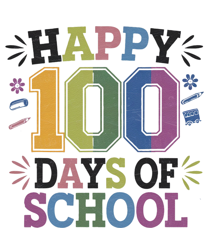 Happy 100th Day Of School Tie Dye Rainbow 100 Days Smarter T-Shirt