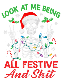 Look At Me Being All Festive And Shit Funny Xmas Skeleton T-Shirt