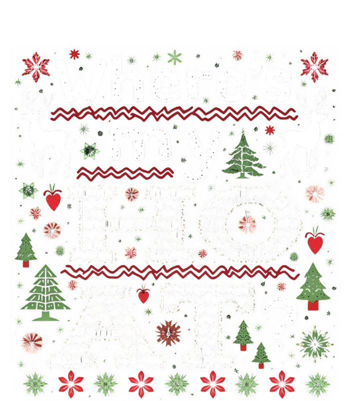 Where My HoS At Ho Matching Couple Christmas Ugly Gift Valucap Bio-Washed Visor