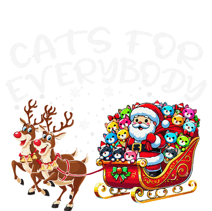 Cats For Everybody Funny Christmas Cat Santa T-Shirt