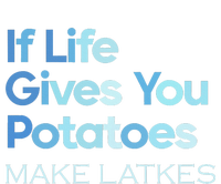 Funny Chanukah Jewish If Life Gives You Potatoes Make Latkes Short Acrylic Beanie