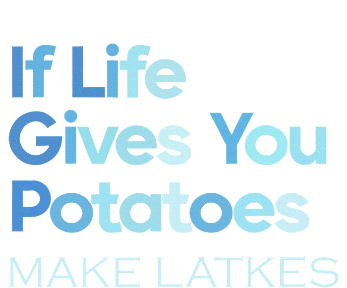 Funny Chanukah Jewish If Life Gives You Potatoes Make Latkes Short Acrylic Beanie