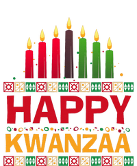 Happy Kwanzaa Kinara Seven Candles African American Holiday Short Acrylic Beanie