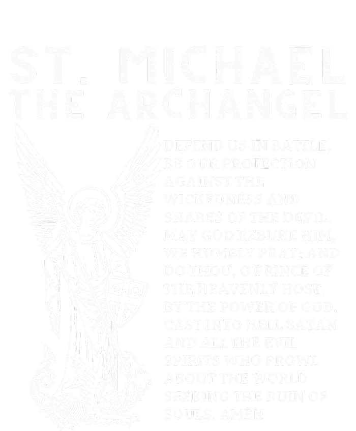 Prayer To St. Michael The Archangel Print Christian T-Shirt