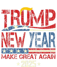 Trump Make New Year Great Again Happy New Years Eve Day 2025 Metallic Star Ornament