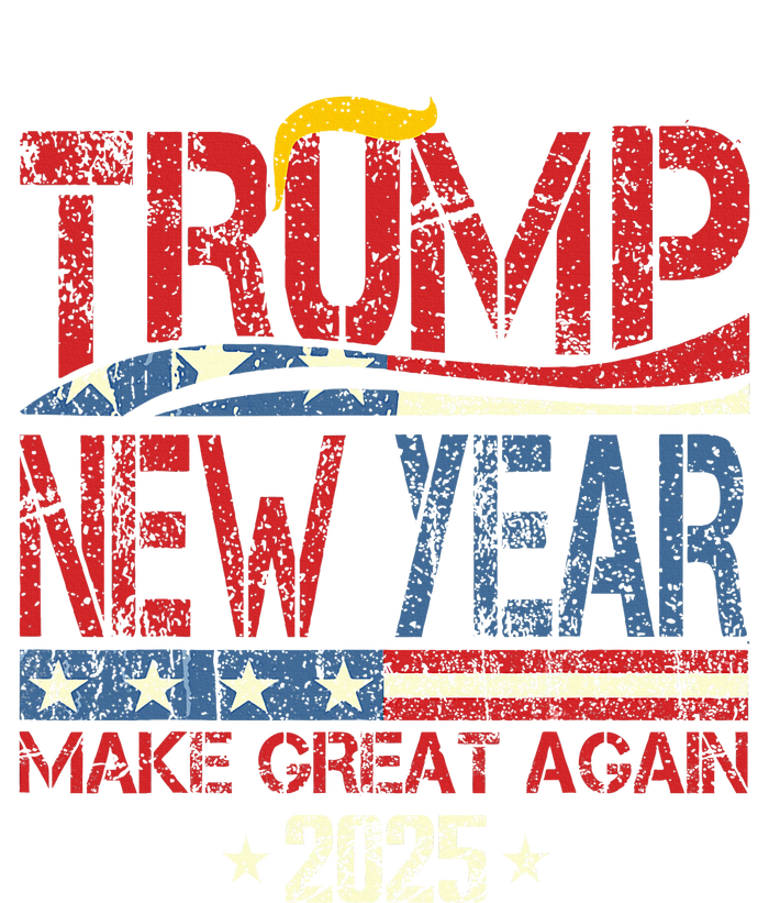 Trump Make New Year Great Again Happy New Years Eve Day 2025 Metallic Star Ornament