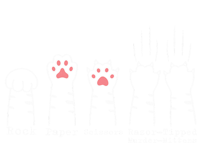 Rock Paper Scissors Cat Funny Kitten Cute Paw PosiCharge Competitor Tank