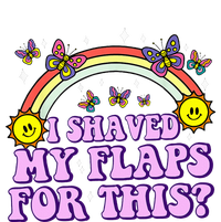 I Shaved My Flaps For This Funny Embarrassing Adult Humor Women's V-Neck T-Shirt