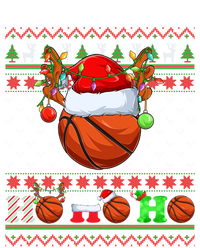 Basketball Ball Xmas Tree Lights Ugly Christmas Gift Valucap Bio-Washed Visor