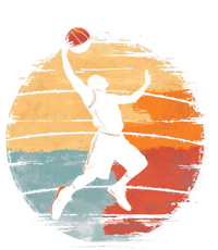 Basketball Player Silhouette Retro Vintage Sunset Sports Fan Gift Kids T-Shirt