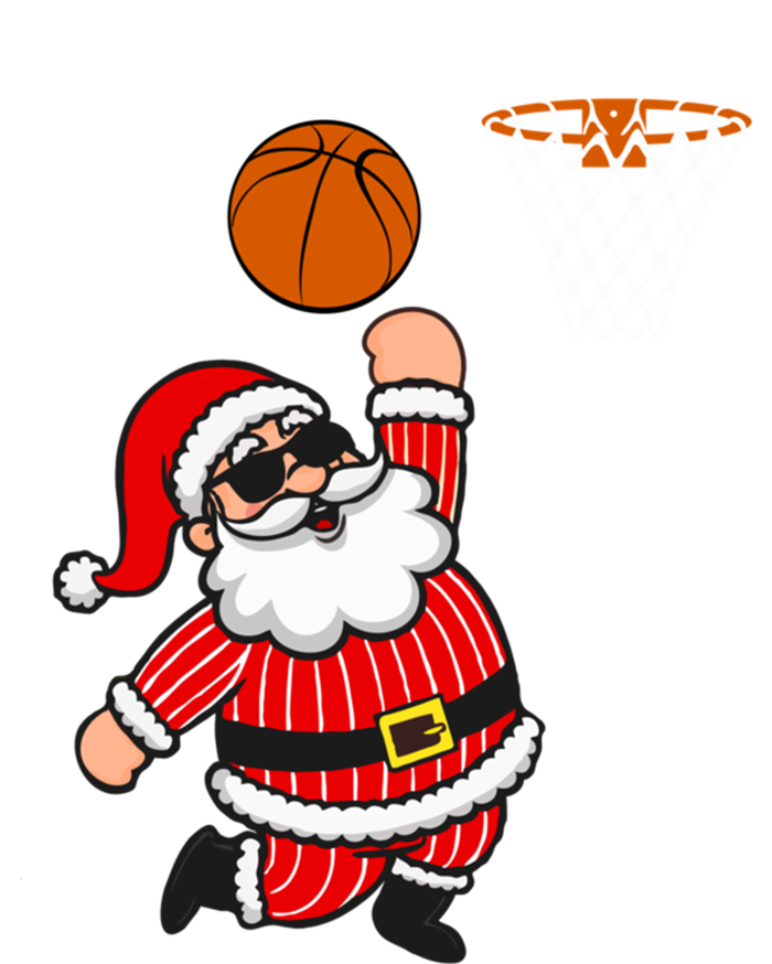 Christmas Santa Claus Dunking A Basketball Funny Xmas Great Gift Women's T-Shirt