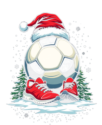 Christmas Soccer Ball Santa Hat Funny Soccer Player Xmas Gift T-Shirt