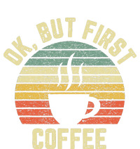 Ok But First Coffee Funny Coffee Lover PosiCharge RacerMesh Polo