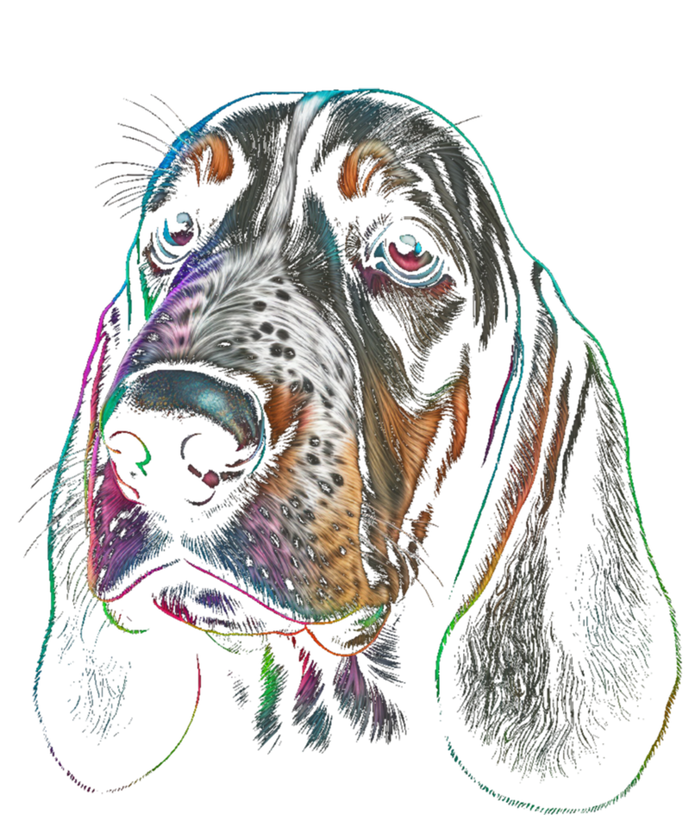 Funny Basset Hound Dog Lover Colorful Dog Mom Dad Gift T-Shirt