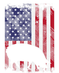 American Flag Pig Vintage Farm Animal Patriotic Farmer Full-Length Apron With Pockets