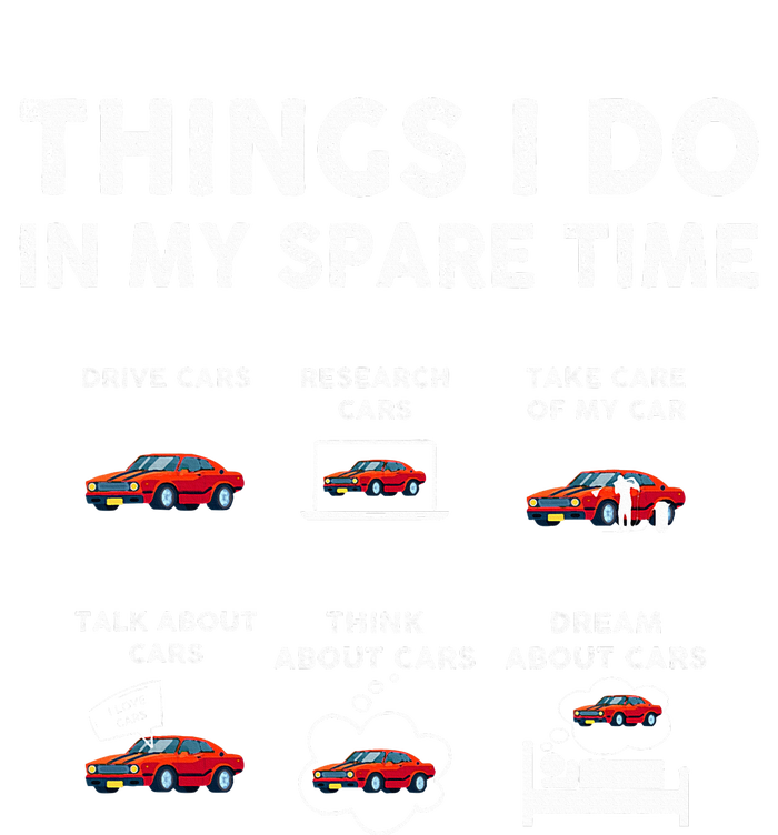 Car Guy Things I Do In My Spare Time Funny Muscle Cars Lover Canvas