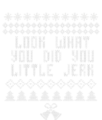 Look What You Did You Little Jerk Christmas Sweater Valucap Bio-Washed Visor