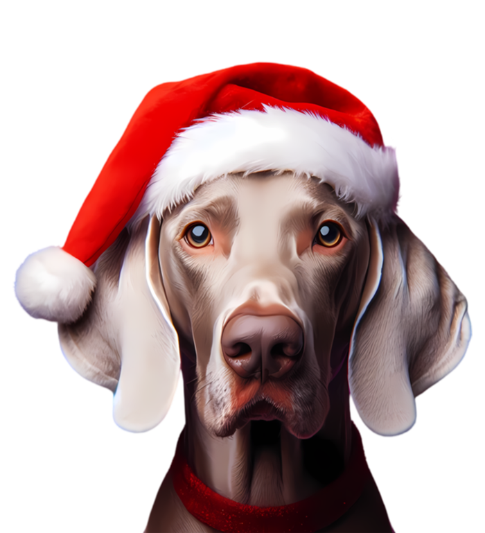 Weimaraner With Santa Hat Christmas Xmas Dog Owner Mom Dad Gift Canvas