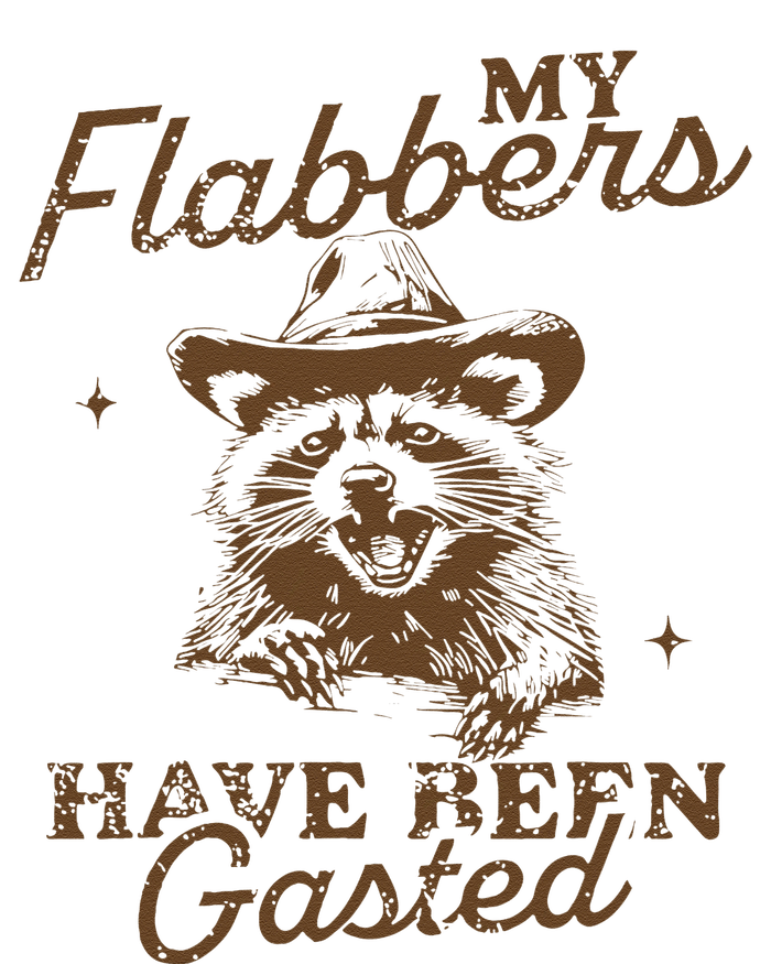 My Flabbers Have Been Gasted Distressed Retro Raccoon T-Shirt