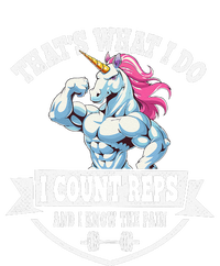 I Count Reps Funny Unicorn Workout Training T-Shirt