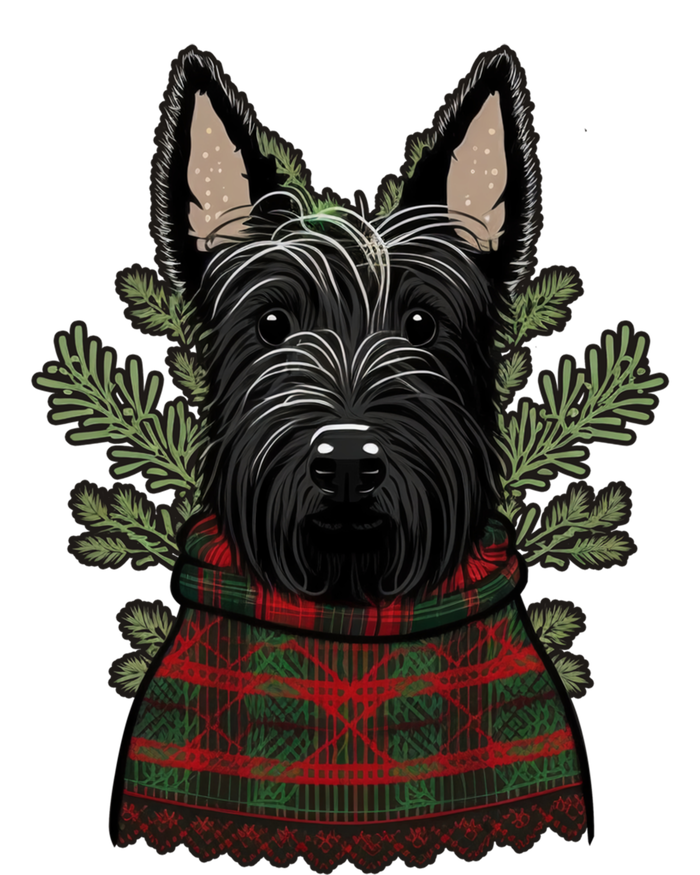 Xmas Scottie Santa On Christmas Scottish Terrier Cool Gift T-Shirt