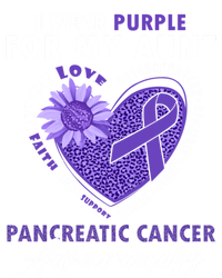 I Wear Purple For My Aunt Pancreatic Cancer Awareness Funny Gift T-Shirt