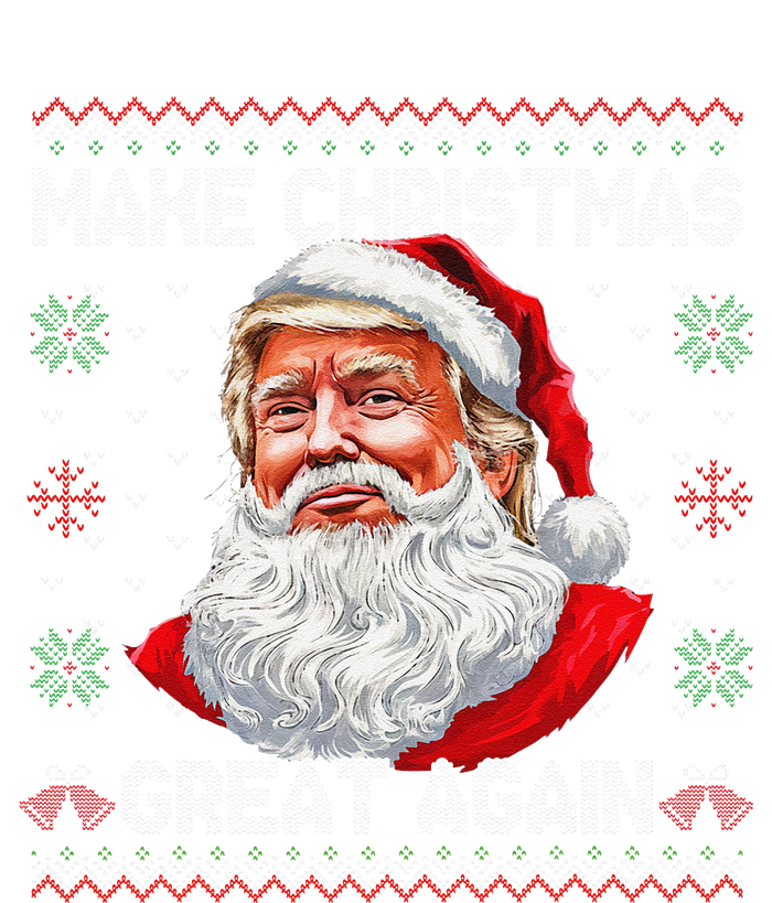 Make Christmas Great Again Funny Santa Trump Ugly Xmas Cooling Performance Long Sleeve Crew