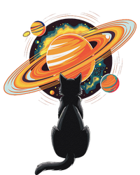 Cat And Planets Cosmic Universe Design T-Shirt