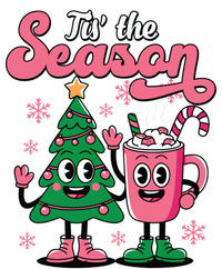 Tis The Season Christmas Tree Hot Coco Festive Retro Poster