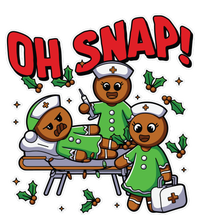 Oh Snap Gingerbread Nurse Funny Nursing Christmas Holiday Tall T-Shirt