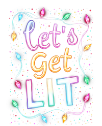 LetS Get Lit Christmas Lights Festive Party Design Gift Valucap Bio-Washed Visor