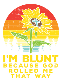 Sunflower Blunt God Rolled Me Jesus Religious Christian Gift Bumper Sticker