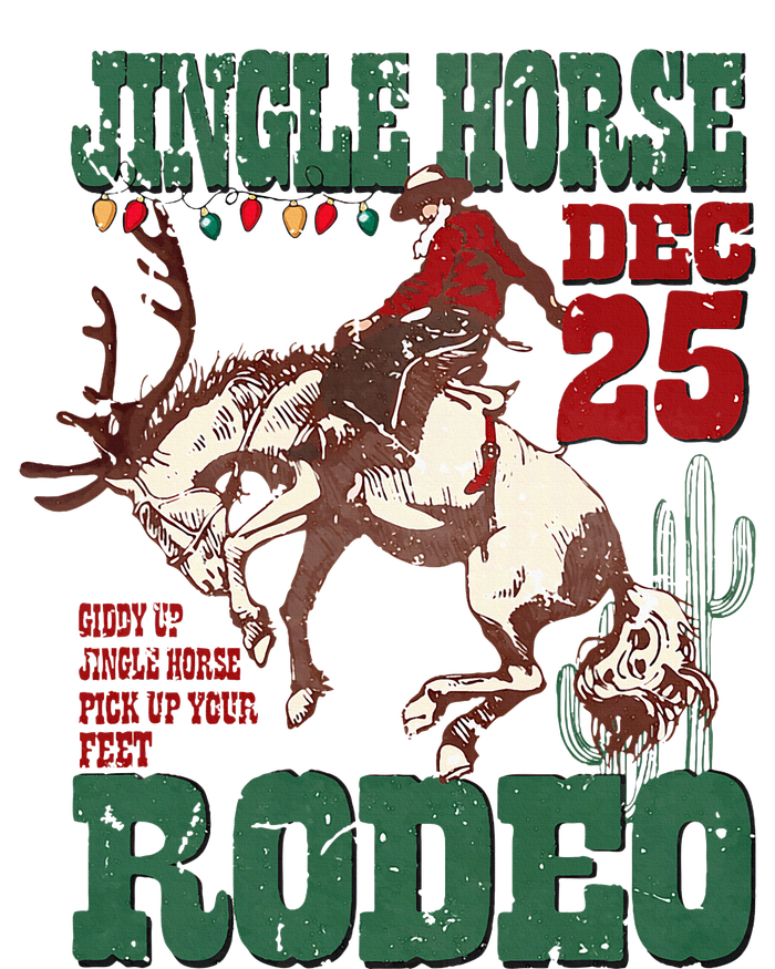 Vintage Jingle Horse Rodeo Funny Howdy Western Christmas T-Shirt