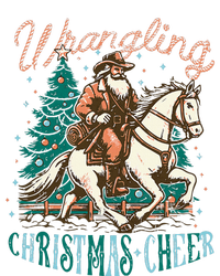 Funny Vintage Western Cowboy Santa Wrangling Christmas Cheer T-Shirt