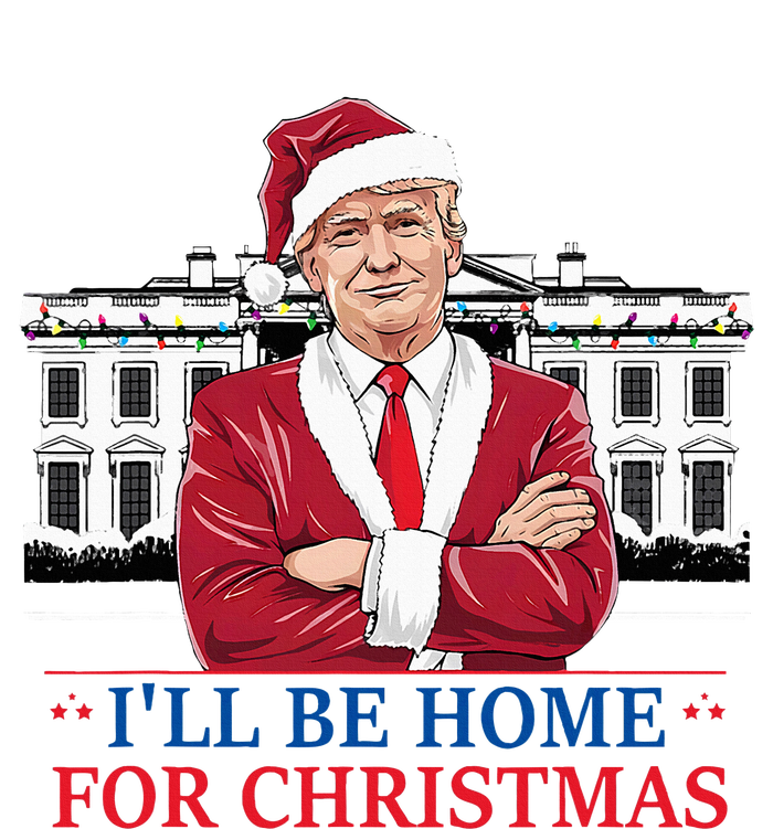 ILl Be Home For Christmas Funny Santa Trump 2024 Election T-Shirt