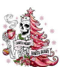 Funny Christmas Sorta Merry Sorta Scary Skeleton Xmas Tree T-Shirt