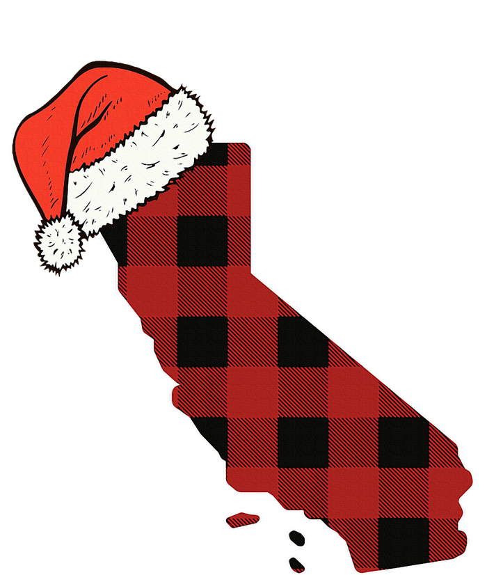 California Plaid Christmas Santa Hat Holiday Matching Design Tank Top