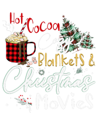 Hot Cocoa Cozy Blanket Christmas Movies Plaid Holidays Funny Pajama Set