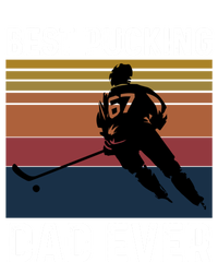 Best Pucking Dad Ever Funny Fathers Day Hockey Pun Gift T-Shirt