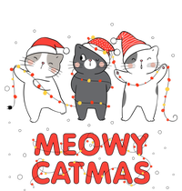 Meowy Catmas Xmas Novelty Cat Lover Christmas Lights Meaningful Gift T-Shirt