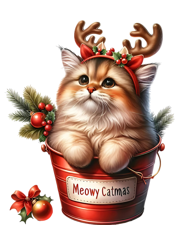 Meowy Christmas Cute Cat Merry Xmas Holiday Graphic Gift T-Shirt