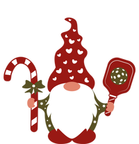 Christmas Gnome With Candy Cane And Pickleball Funny Gift T-Shirt