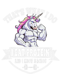 I Eat Protein Funny Unicorn Workout Training T-Shirt