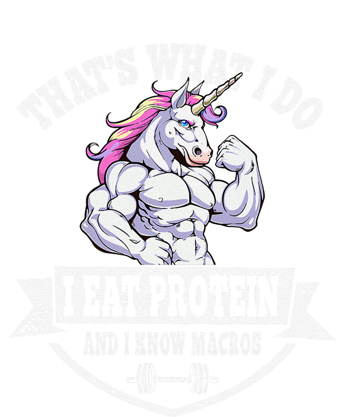 I Eat Protein Funny Unicorn Workout Training T-Shirt