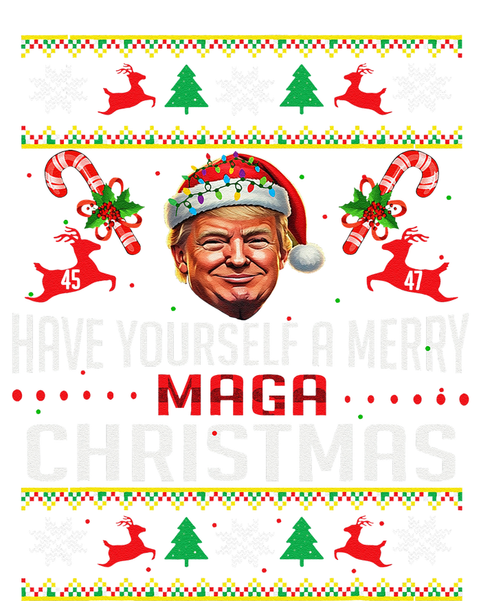 Funny Santa Trump Have Yourself A Merry Maga Christmas Xmas Hoodie